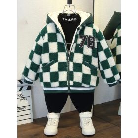 Versatile Fashion Trend Warm Jacket Clothing (Option: Green-L)