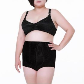 High Waist Plus Size Shaping Panty (Option: Black-4XL)