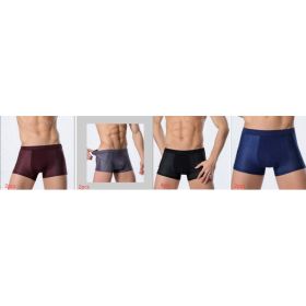 Ice silk men's underwear mesh boxer (Option: Set9-4XL)