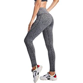 Women Pocket Casual Yoga Pants (Option: Dark Grey-3XL)