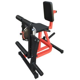 Adjustable Leg Extension And Curl Machine, Heavy Duty Leg Rotary Extension Machine For Lower Body Workouts, Multifunctional Home Gym Weight Machine (Option: BlackRed)