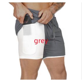 Pocket Compression Shorts (Option: Gray-S)