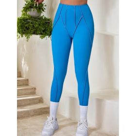 Outer Seam Yoga Pants (Option: BLU-S)