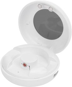 Smart Ring Charging Case, Magnetic Charging Port Compartment, Fast Charging Compact Box Portable Charger For COLMI R02 R06 R11M R8 Fitness Ring, (Option: White)