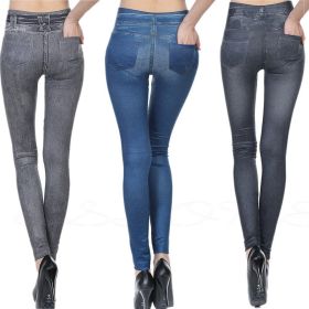 High Waisted Jeggings - Denim Leggings (Option: 3Color set-XXL)