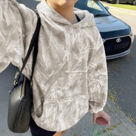 Hoodie Hot Sale Long Sleeve Jungle Maple Leaf Branches (Option: Color 1-XL)